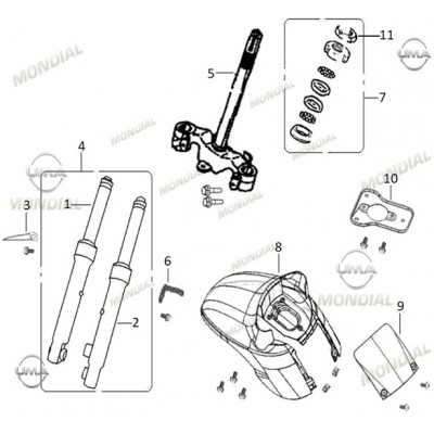 MONDIAL 50 VIRAGO I ON CAMURLUK ON PARCA (TURUNCU) MONDIAL 50 VIRAGO I ON CAMURLUK ON PARCA (TURUNCU)